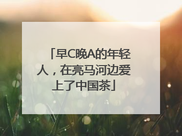 早C晚A的年轻人，在亮马河边爱上了中国茶