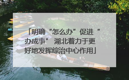 明确“怎么办”促进“办成事” 湖北着力于更好地发挥综治中心作用
