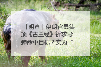 明查｜伊朗官员头顶《古兰经》祈求导弹命中目标？实为“贵夜”祷告