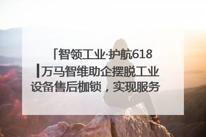 智领工业·护航618┃万马智维助企摆脱工业设备售后枷锁，实现服务与效能价值共振！