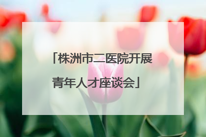 株洲市二医院开展青年人才座谈会