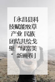 永昌县科技赋能牧草产业 民族团结共绘戈壁“绿富美”新画卷