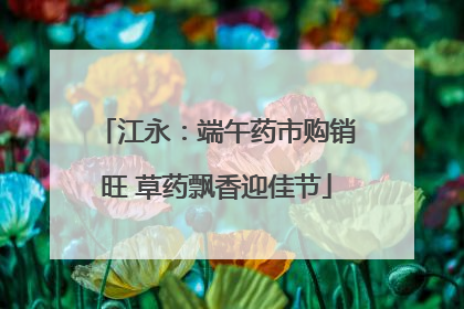 江永：端午药市购销旺 草药飘香迎佳节