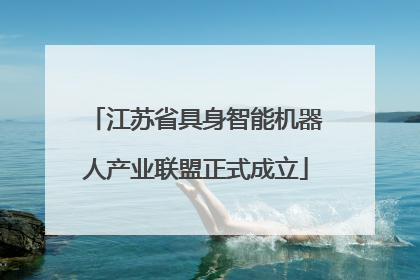 江苏省具身智能机器人产业联盟正式成立