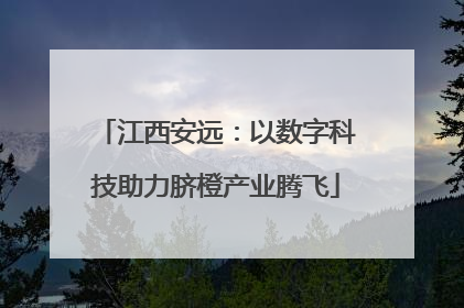 江西安远：以数字科技助力脐橙产业腾飞