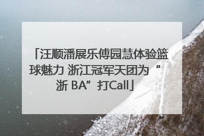 汪顺潘展乐傅园慧体验篮球魅力 浙江冠军天团为“浙 BA”打Call