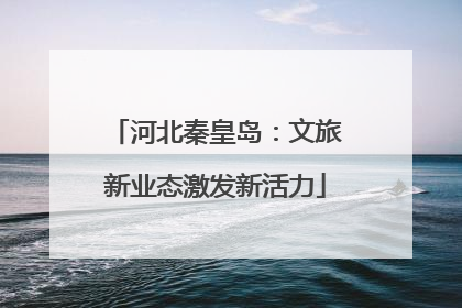 河北秦皇岛：文旅新业态激发新活力