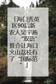 海口秀英区90后新农人吴宇燕：“双语”推介让海口火山荔枝有了“国际范”