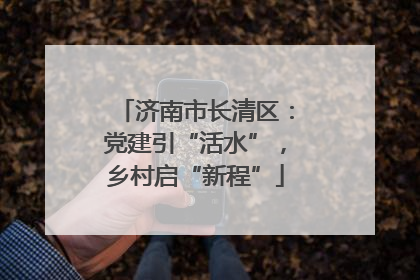 济南市长清区：党建引“活水”，乡村启“新程”