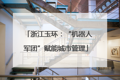浙江玉环：“机器人军团”赋能城市管理