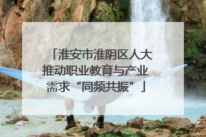 淮安市淮阴区人大推动职业教育与产业需求“同频共振”