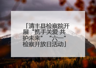 清丰县检察院开展“携手关爱 共护未来”“六一”检察开放日活动