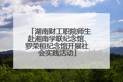 湖南财工职院师生赴湘南学联纪念馆、罗荣桓纪念馆开展社会实践活动