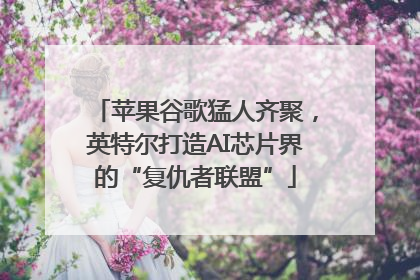 苹果谷歌猛人齐聚，英特尔打造AI芯片界的“复仇者联盟”