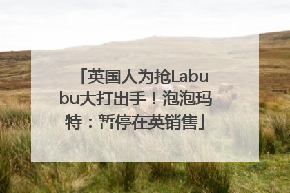 英国人为抢Labubu大打出手！泡泡玛特：暂停在英销售