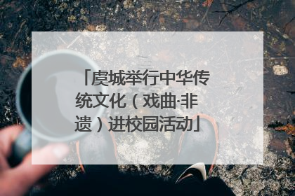 虞城举行中华传统文化（戏曲·非遗）进校园活动