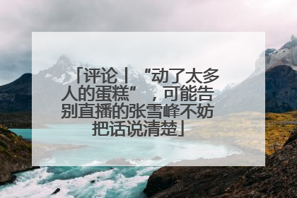 评论丨“动了太多人的蛋糕”，可能告别直播的张雪峰不妨把话说清楚