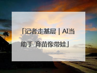 记者走基层｜AI当助手 育苗像带娃