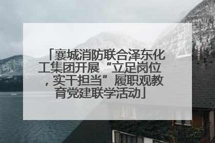 襄城消防联合泽东化工集团开展“立足岗位，实干担当”履职观教育党建联学活动