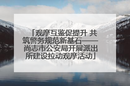 观摩互鉴促提升 共筑警务规范新基石——尚志市公安局开展派出所建设拉动观摩活动