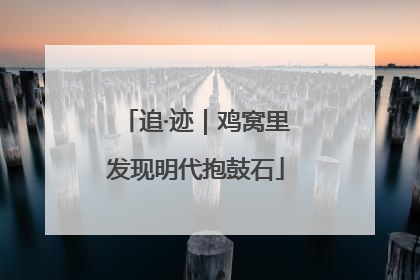 追·迹｜鸡窝里发现明代抱鼓石