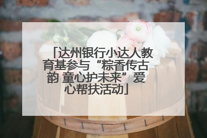 达州银行小达人教育基参与“粽香传古韵 童心护未来”爱心帮扶活动