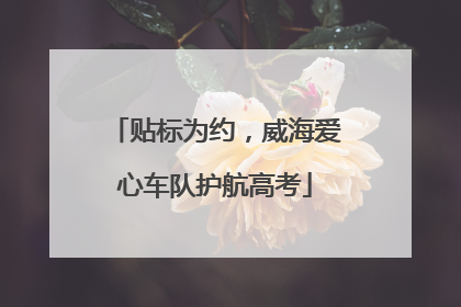 贴标为约，威海爱心车队护航高考