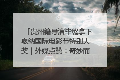 贵州籍导演毕赣拿下戛纳国际电影节特别大奖｜外媒点赞：奇妙而广阔的纯粹电影梦