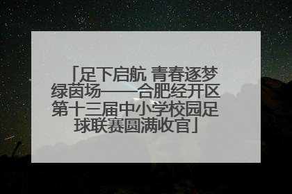 足下启航 青春逐梦绿茵场——合肥经开区第十三届中小学校园足球联赛圆满收官