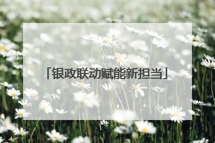 银政联动赋能新担当