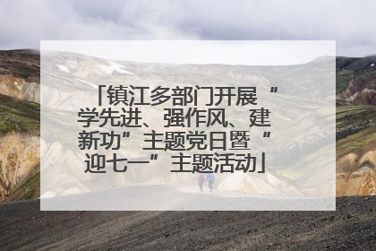 镇江多部门开展“学先进、强作风、建新功”主题党日暨“迎七一”主题活动