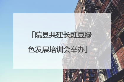 院县共建长豇豆绿色发展培训会举办