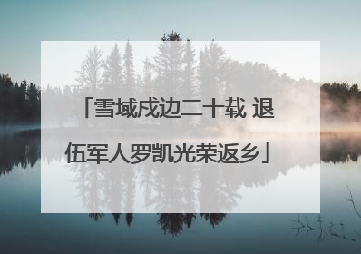 雪域戍边二十载 退伍军人罗凯光荣返乡