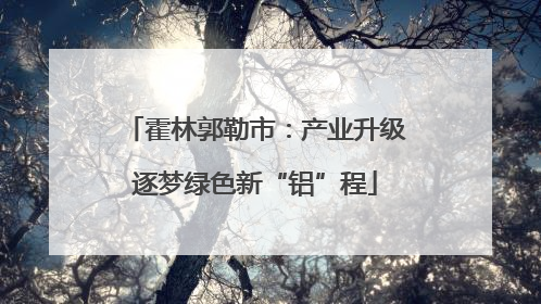 霍林郭勒市：产业升级逐梦绿色新“铝”程