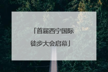 首届西宁国际徒步大会启幕
