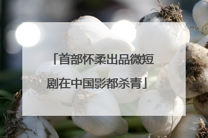 首部怀柔出品微短剧在中国影都杀青