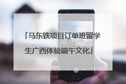 马东铁项目订单班留学生广西体验端午文化