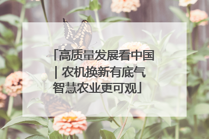 高质量发展看中国｜农机换新有底气 智慧农业更可观