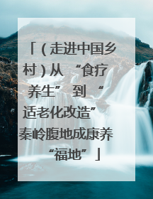 （走进中国乡村）从 “食疗养生” 到 “适老化改造” 秦岭腹地成康养“福地”
