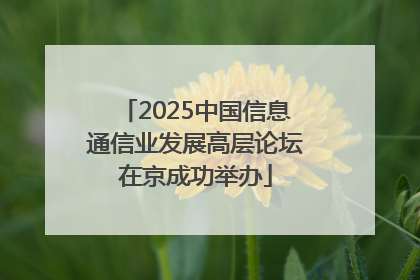 2025中国信息通信业发展高层论坛在京成功举办