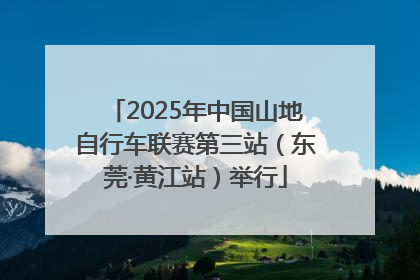 2025年中国山地自行车联赛第三站（东莞·黄江站）举行