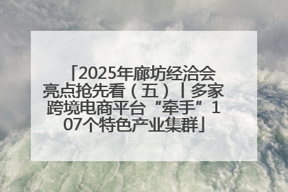 2025年廊坊经洽会亮点抢先看（五）丨多家跨境电商平台“牵手”107个特色产业集群