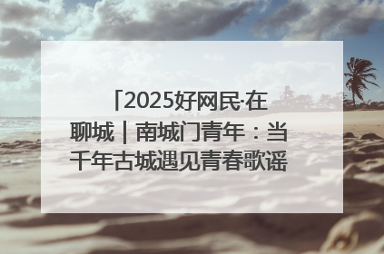 2025好网民·在聊城｜南城门青年：当千年古城遇见青春歌谣 一湖碧水见证的“聊城式浪漫”