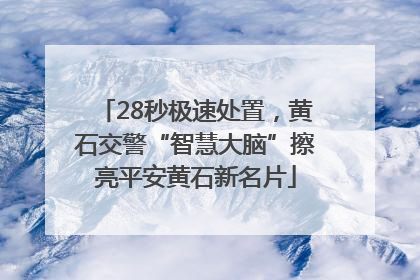 28秒极速处置，黄石交警“智慧大脑”擦亮平安黄石新名片