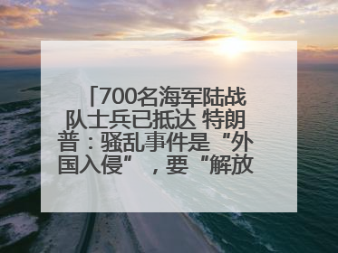 700名海军陆战队士兵已抵达 特朗普：骚乱事件是“外国入侵”，要“解放洛杉矶”